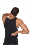 man with neck and back pain