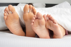 Sleeping Couple's Feet
