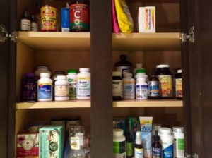 Jesse's Supplement Cabinet